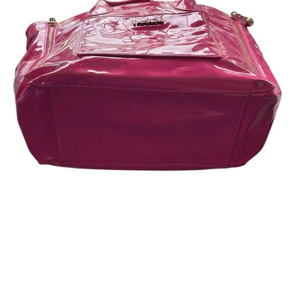 Imoshion pink patent leather bag with beautiful lining inside. - Picture 3 of 7